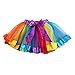 Women’s 5 Layered Tulle Dancing Running LED Light Up Tutu Skirts Ballet Pettiskirt (Pink)