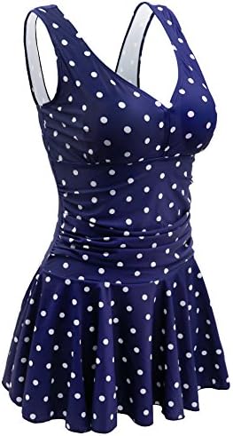 AONTUSPlus-Size Swimwear Body Womens Wardrobe One Piece Vintage Swimsuits