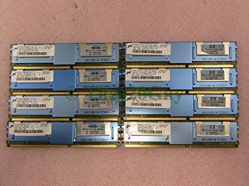HP 16GB 8 x 2GB PC2-5300F DDR2 667 ECC Fully Buff Server Memory Kit 398707-051