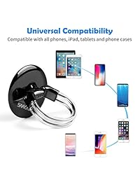 teléfono soporte del anillo soporte, 2 en 1 universal Air ventilación soporte de coche y teléfono celular anillo, rotación de 360 ° y 180 ° con tapa con fuerte Almohadilla de gel calcomanía para iPhone X 8 8plus 7 7 Plus 6S 6plus, Galaxy S5 S6 S7 S8