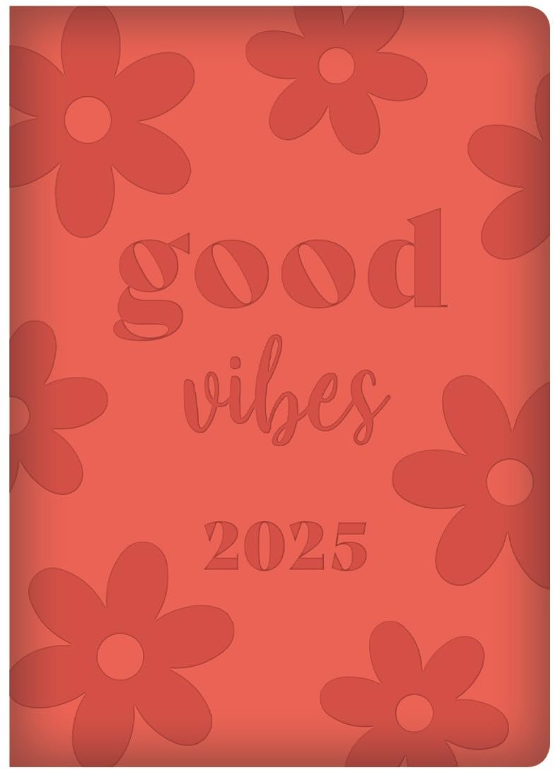 2025 Diary A5 week to view Glitter Paper with Holographic Fashion Diary (Embossed Pu Grey)