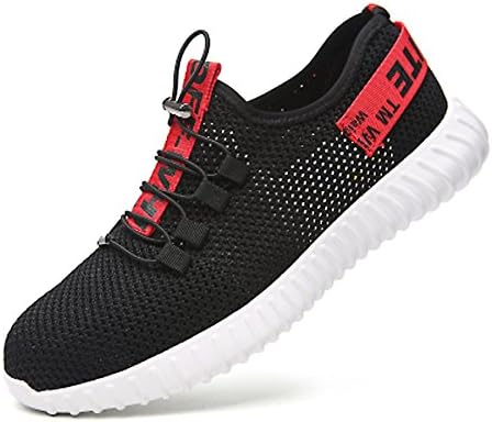 CHNHIRA Unisex Steel Toe Cap Saftey Ultra Light Weight Lace Work Trainer Shoes
