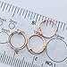 Nose Rings, Rose Gold Over Sterling Silver, Set of Three, Balinese Tribal Style Hoop, Lip,Eyebrow,Body Piercing