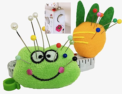 Pincushion for Sewing Machine Pin Holder 2pcs Needle Storage Organizer DIY Craft Frog