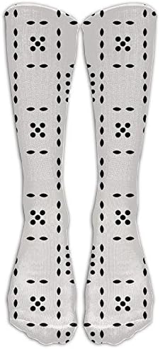 PHCDGDD Tic Tac Mudcloth Fabric Graduated Compression Socks For Men &amp; Women Best Stockings For Nurses, Travel, Running, Maternity Pregnancy