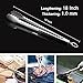 ICCKER Grill Tongs, 18 inch Heavy Duty Set of 2 Non-Stick BBQ Tongs with Silicone Tip and Locking Clip,Heat Resistant Kitchenware Design for Vegetable BBQ Cake Bread