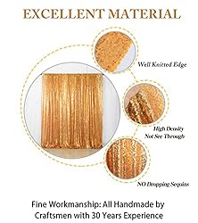 ShiDianYi 8 X 8, Gold Sequin Backdrop, Sequin Photo