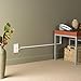 Legrand Wiremold C17 Cordmate Inside Elbow Elbow Cord Cover, Organizer for Wall, Holds 1 Cord or Cable, White (1 Pack)