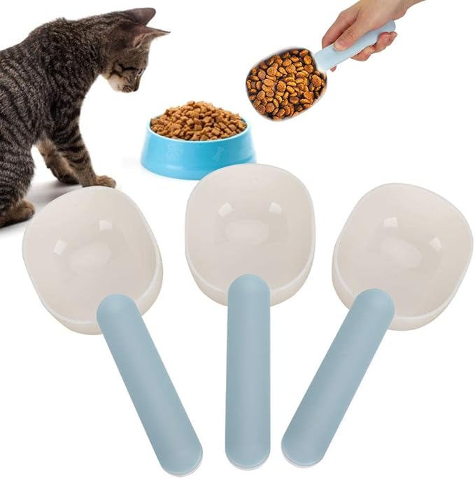 Jarchii 【2021 New Year 𝐏𝐫𝐨𝐦𝐨𝐭𝐢𝐨𝐧】 Plastic Pet Food Spoon