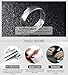 925 Sterling Silver Plain Dome Wedding Band Tarnish Resistant Comfort Fit Engagement Anniversary Ring Set for Men Adjustable