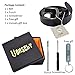 Vonsely Soft Wide Leather Belt for Jeans Shorts, Classic Plain Pattern Trousers Leather Belt with Metal Buckle, Black Belt 115CM