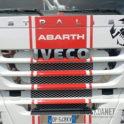 Inserti In Acciaio Inox Per Camion ACTROS MP4 MP5 - Scritta ACTROS, Decorazione Sotto Porta