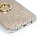 Badalink Galaxy S7 Edge Case (NOT for S7) Ring Holder Kickstand Shockproof Drop Protection TPU Bumper with Detachable Shiny Shell Slim-Fit Protective Cover for Galaxy S7 Edge (Gold)