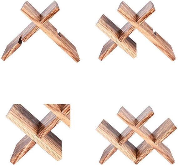 LINWrack Stands de Vino Personalidad Madera Madera Creativa Estante del