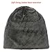 HINDAWI Womens Beanie Winter Hat Scarf Set Warm Snow Slouchy Knit Skull Cap Grey