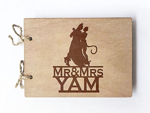 Wedding Guest book (wood) - notebook - Batman