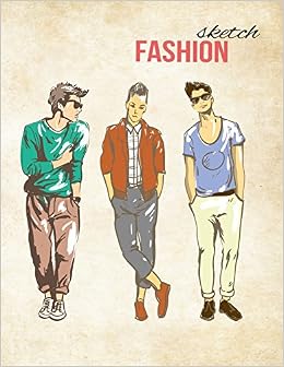Amazoncom Fashion Sketch Journal Inspirational To Create