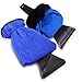 Zento Deals Waterproof Ice Scraper Vehicle Mitt - 2-Pack Blue Car Windshield Ice Snow Remover Glove
