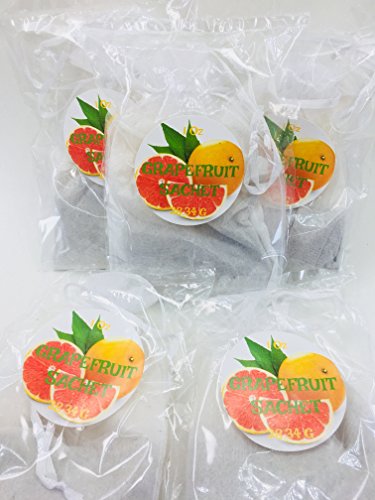 Grapefruit Sachet bag 1 oz each. 5 pz pack tea bag in organza individually packed