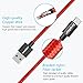 ivoler USB C Cable (USB 3.0), [4 Pack:3FT 6FTx2 10FT] Fast Charging Braided Nylon USB-A to USB C Type C Charger Cables Cord for Samsung Galaxy S10 S10e Note 10 9 S9 S8 Plus Switch (Black Red)