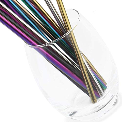 4-teiliges Set aus 304 Edelstahl-Strohhalmen, wiederverwendbare Trinkhalme, Trinkhalme, Metall-Strohhalme, Party-Zubehör – Bild 7
