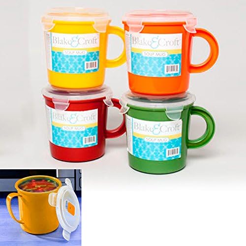 1 BPA Free Take Out Soup Coffee Mug Cup 24 Oz Microwave Safe Food Container New