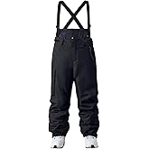 YEEFINE Mens Snow Ski Bibs Pants Baggy Snowboard Overall Insulated Windproof Waterproof Winter Warm Comfy Loose Ski Pants