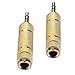 Sienoc 2 Pack Gold Plated 3.5mm to 6.5 mm (1/4 inch) Male to Female Stereo Adapter