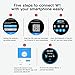 AllCall Bluetooth Smart Watch Phone Men Smart Watches Big momery with 1.39” AMOLED Display/GPS Built-in/Wi-Fi, Phone Call SmartWatch with Heart Rate Monitor, Compatible with Android Only for Men