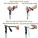 Ohuhu 22 Inch To 56 Inch Retractable Anti Shock Trekking Poles / Hiking Poles / Walking Sticks, 2-Pack (22-56'')