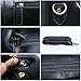Leathario Mens Genuine Leather Overnight Travel Duffle Weekend Bag (Black-141)