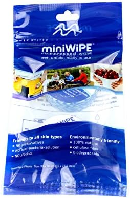 2pcs Disposable Mini Compressed Cotton Wipe for Camping/Home/Travel/Beauty Salon/Sport