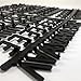 Black Letters and Characters for Felt Letter Boards - 504 Characters, Fun Symbols and much more - Pre Cut Black One Inch Letters in Plastic Organizer. Approx 1 Inch Letters