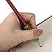 Pencil Grips Soft Gel Rubber Silicone Writing Aid for Left and Right Handed with a 12 Pencil Pack No 2 for Back to School