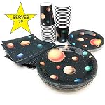 Serves-30-Complete-Party-Pack-Outer-Space-9-Dinner-Paper-Plates-7-Dessert-Paper-Plates-9-oz-Cups-3-Ply-Napkins-Outer-Space-Party-Theme