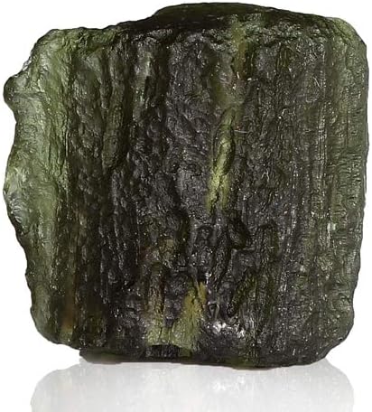 GemPundit 4.36 Grams Natural Unheated and Untreated Lab Certified Moldavite Healing Gemstone from Czech Republic