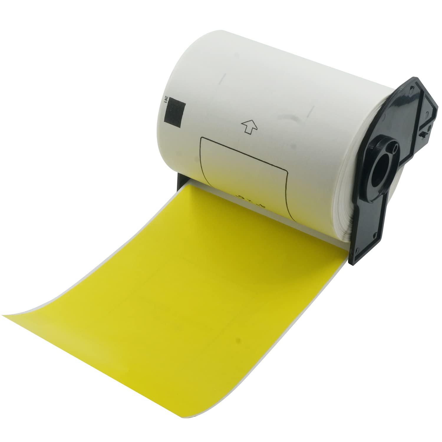 BETCKEY - 200 Yellow Labels Replacement for Brother DK-11241, 102mm x 152mm Shipping Labels Compatible with Brother QL Label Printers — image 1