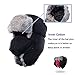 ayamaya Winter Trapper Hat with Ear Flap/Chin Strap/Faux Fur, Ushanka Russian Style Windproof Mask Trooper Hat for Men/Women -Fit for 21.5 in to 24 in Head Circumference
