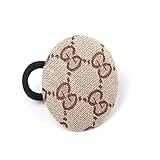 Girliber handmade headband and Hair elastic, hair accessories, Brown Webbed (Circular Elastic)