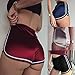 Women's Sexy Booty Dolphin Shorts Sports Gym Workout Yoga Hot Pants Burgundy