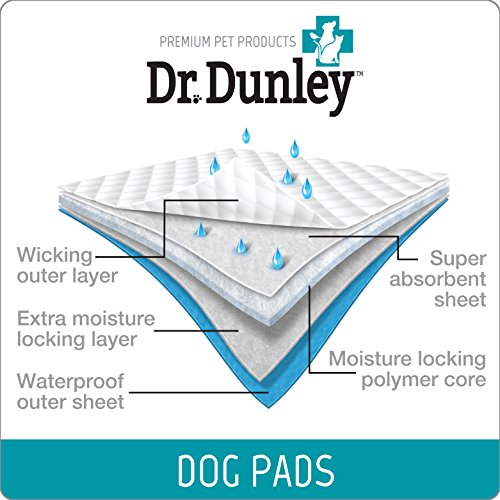 Dr. Dunley Dog & Puppy Pads, Super Absorbent, Easy Clean Up, 23"X 24" (200 Count)