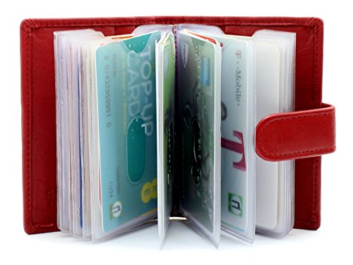 STARHIDE Soft Genuine Leather Compact Credit Debit Card
