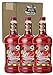 Master of Mixes Strawberry Daiquiri/Margarita Lite Drink Mix, Ready To Use, 1.75 Liter Bottle (59.2 Fl Oz), Pack of 3