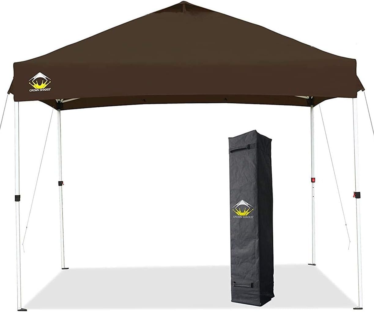 CROWN SHADES 10x10 Pop up Canopy Patented One Push Outside