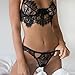 HOT Sale!Canserin Women Sexy Women Lingerie Babydoll Vest Top Bra+Pants Set (XXL, Black)