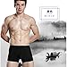 Huluwa Men's Underwear Ice Silk Ultra-thin U-shaped Boxer Brief, Pack of 3, Assorted Colors, M