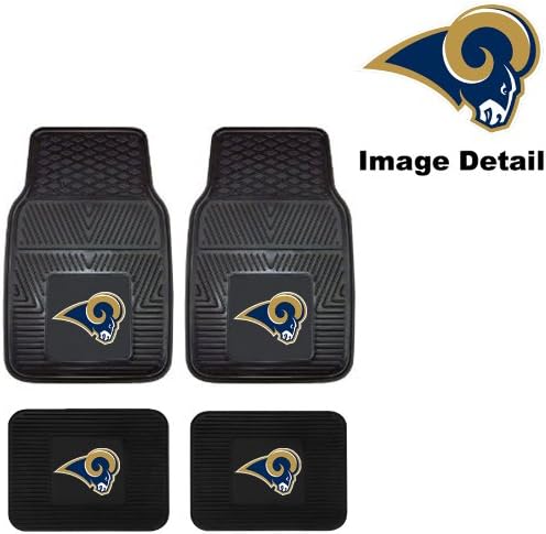 St. Louis Rams NFL Front & Rear Car Truck SUV Vinyl Car Floor Mats - 4PC