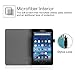 Fintie Folio Case for Amazon Fire (Previous 5th Generation, 2015 7 inch) - Slim Fit Premium Vegan Leather Standing Protective Cover, Blossom