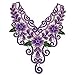 Embroidered Lace Purple Neckline Collar Applique Motif Venise Scrapbooking Embellishment Trimming Patches Sewing Accessories 1 Pc