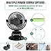 Uvistare Personal Evaporative Air Cooler, Humidifier Portable Mini Space Air Conditioners Desk Fan with 3 Wind Speeds for Room Office Home Travel, Purple